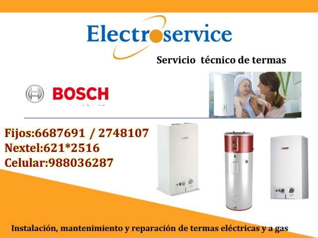 Bosch servicio técnico de termas mantenimiento y reparación en 01