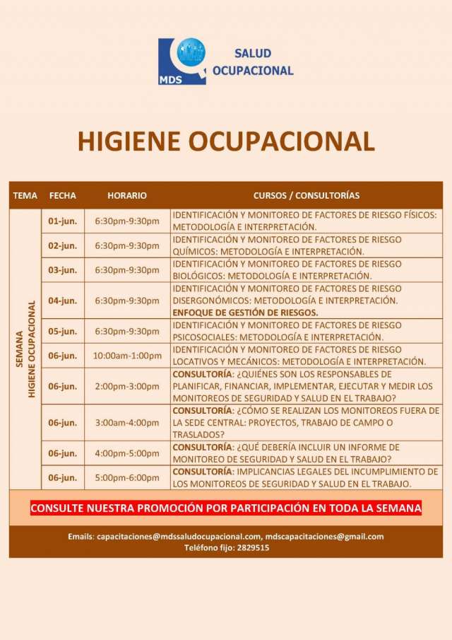 Mds Salud Ocupacional Semana De Higiene Ocupacional 2015 I En Lima