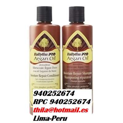 Argan Oil Shampoo Mas Acondicionador Litro Babyliss Pro Envios Peru En