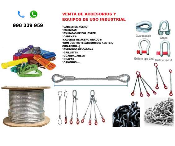 Cables De Acero Estrobos Cadenas Eslingas Productos De Izaje