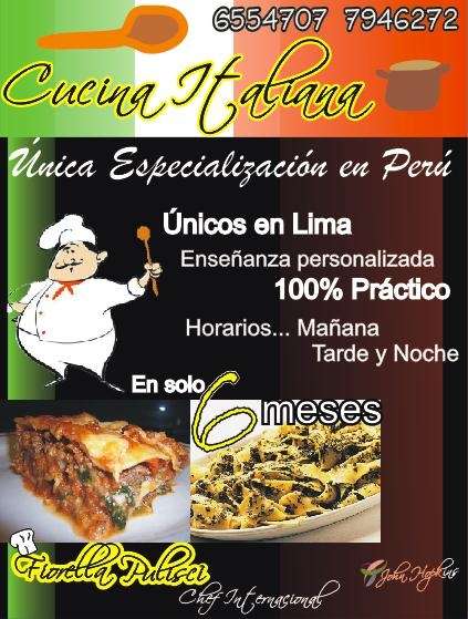 Curso cocina italiana en Lima - Cursos / Clases | 217032