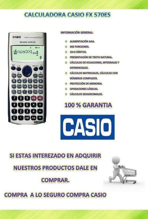 Calculadora cient fica casio fx 570 es en lima otros art culos 315500