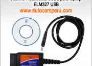 Scanner Automotriz OBD2 para laptop ELM327 USB
