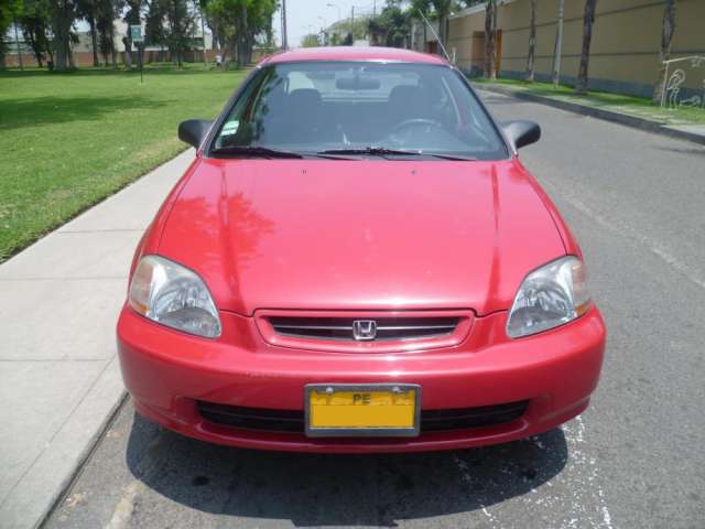 Honda civic hatchback rojo 1996 timon original mecanico 6200 dolares en ...