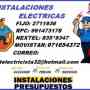 ELECTRICISTA SURQUILLO DOMICILIO PIONERO 991473178 - 971654372