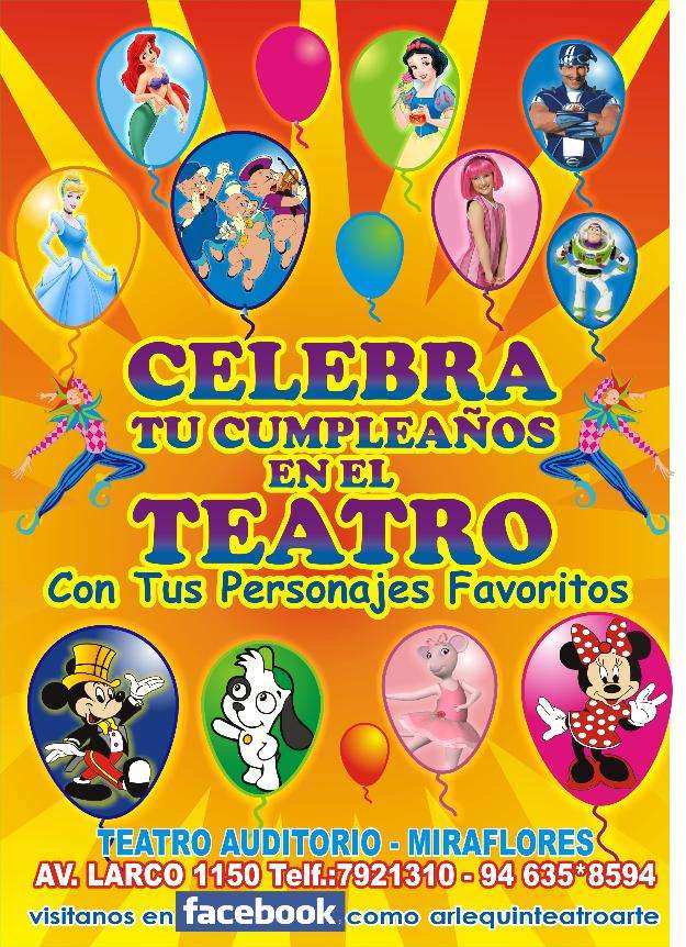 Celebra Tu Cumpleaños Teatro Auditorio Miraflores En Lima Eventos 562491 6222