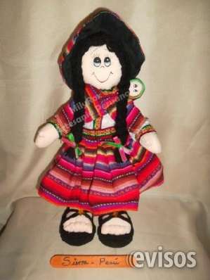Muñequita artesanal serranita - muñequitos andinos