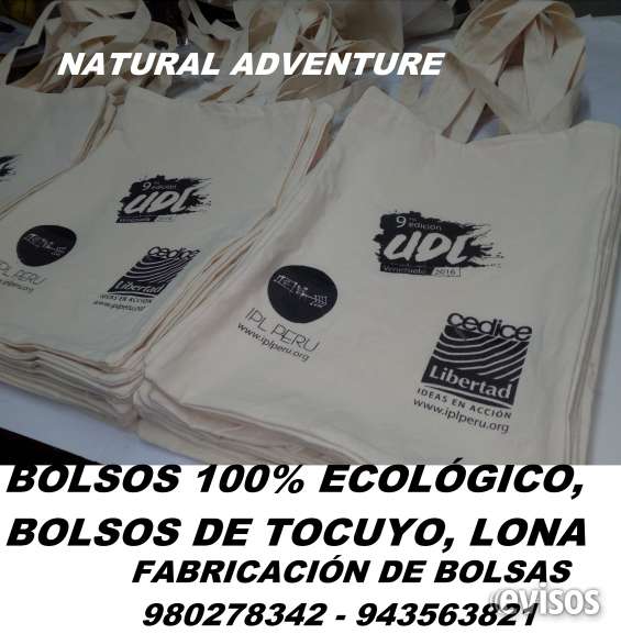 Bolsas de tocuyo publicitario