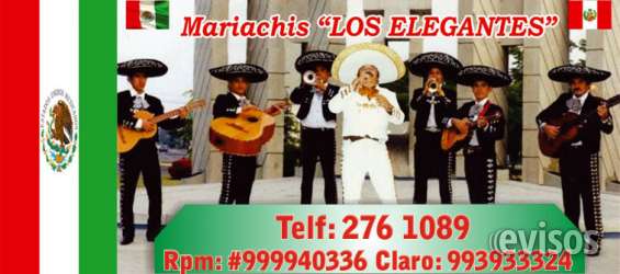 Mariachis los elegantes telf:7918726.