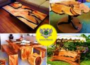 Muebles y bares rusticos en madera seleccionada segunda mano  Lima
