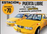 Alquiler de vehiculos para taxi – puerta libre, usado segunda mano  Lima
