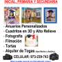 ANUARIOS, DIPLOMAS, FOTOGRAFÍA, FILMACIÓN, TORTAS y mas