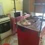 Remato cocina,carrito broastero, mesas y sillas de plástico